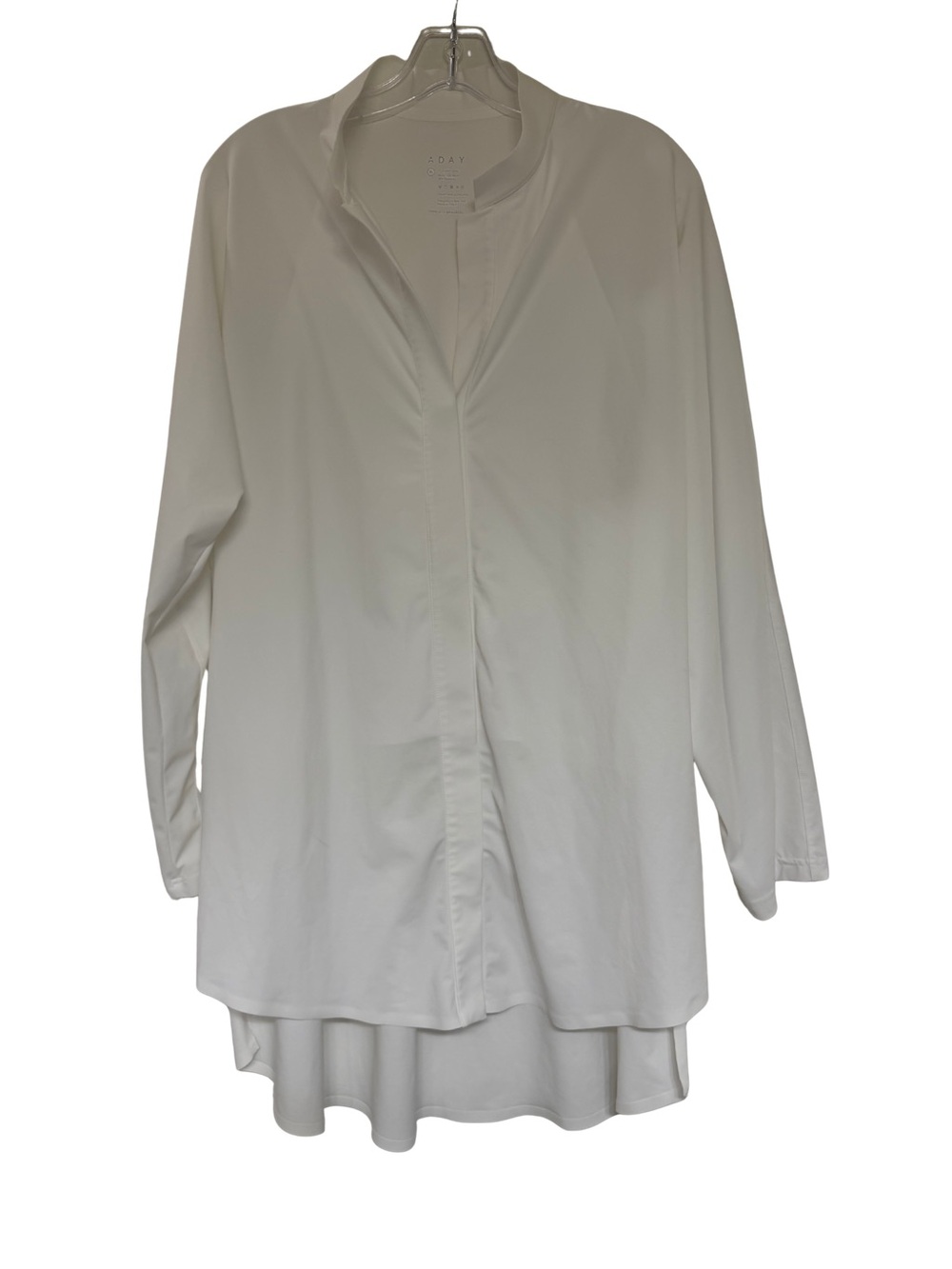 ADAY Something Borrowed Tunic Snap Blouse XL